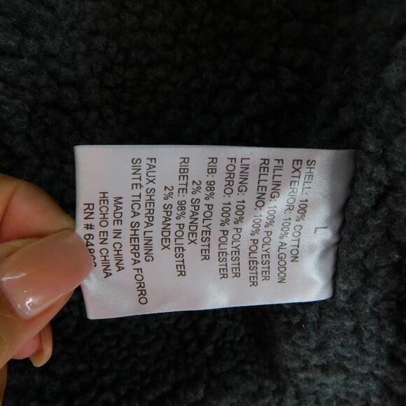 Lee Workwear Bomber Black Jacket with hood Size Large New - Picture 8 of 12